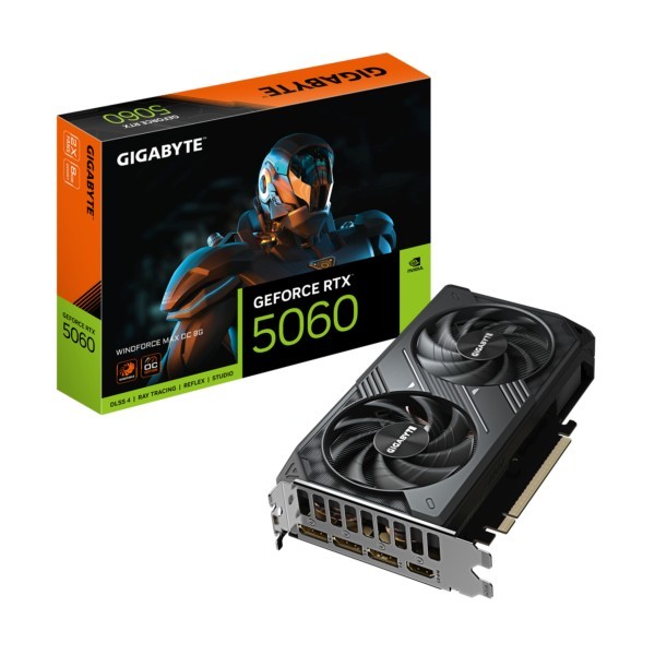 VGA Gigabyte GeForce® RTX 5060 8GB Windforce Max OC